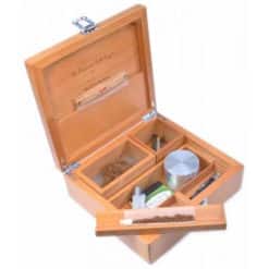 Rolling Box T4 Deluxe Scatola per Fumatori in legno 230 X 215 X 80 mm