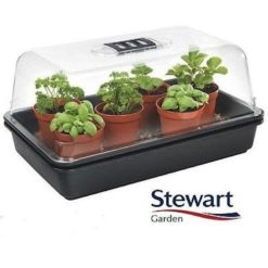 Mini Serra in Plastica Rigida Ventilata-Semenzaio Propagatore Stewart 38X24X18cm