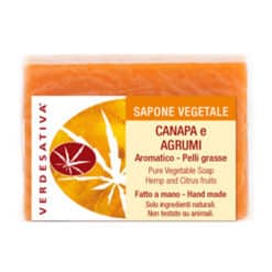 Sapone Canapa e Agrumi Aromatico per Pelli Grasse