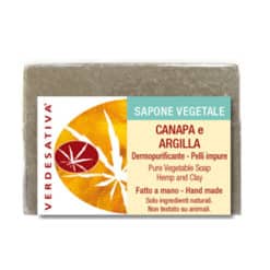 Sapone Canapa e Argilla Dermopurificante per Pelli Impure