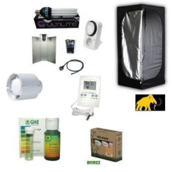 Kit Completo Coltivazione Indoor Grow Box-Grow Room 60x60x140+CFL 125W