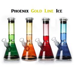 Bong Phoenix Gold Ice vetro borosilicato 5mm pipa vetro